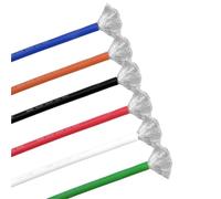 Cavo di rame da 1 m/5 m/10 m in gomma siliconica super morbida | Cavo elettronico ultra flessibile, resistente al calore 30 AWG-10 AWG, cavo ad alta temperatura(Black,10M_30AWG)