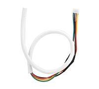 Cavo di rame flessibile bianco rotondo 4 core, 30 m, 0,5 mm², cavo per di citofono e videocitofono, preconnesso con connettori di backup per una trasmissione del segnale