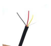 Cavo di rame rivestito con filo di silicone Cavo Cu stagnato isolato in gomma siliconica 0,3-6,0 mm2 2-6 conduttori 450 V/750 V da -60 a +200 °C(4 Cores,Square 1.5mm)