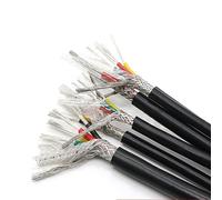 Cavo di rame rivestito con filo di silicone Cavo schermato in rame isolato in silicone 2-6 conduttori 0,3-2,5 mm² 450/750 V(4 Cores,22AWG Sq 0.3mm)