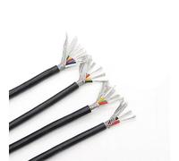 Cavo di rame rivestito con filo di silicone Filo di rame isolato in gomma siliconica da 2 a 6 conduttori 0,3-2,5 mm da -60℃ a 200℃ 450/750 V(2 Cores,Square 1mm)