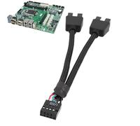 Cavo di ramo USB della scheda madre-cavo di estensione USB2.0 a 9 pin, splitter ad alte prestazioni per connessione stabile, per la costruzione di PC e fatto in casa | Cavo di supporto a con