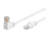 Cavo di rete angolato Goobay RJ45 UTP Cat.5e 2m Bianco