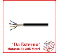 Cavo di Rete Cat 5e da ESTERNO Matassa Bobina ethernet internet adsl Fibra wifi