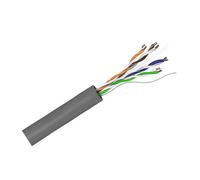 cavo di rete cat 6 u/utp non schermato rigido cca matassa grigio 100 mt