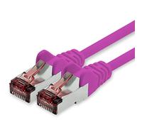Cavo di Rete Cat6 2m Magenta - 1 x Cavo Patch LAN Cat 6 Cavo di Rete LAN Sftp Pimf Lszh Rame 1000 Mbit s