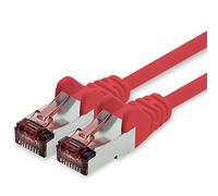 Cavo di Rete Cat6 3m Rosso - 1 x Cavo Patch LAN Cat 6 Cavo di Rete LAN Sftp Pimf Lszh Rame 1000 Mbit s