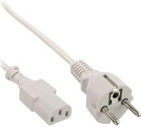 Cavo di rete - contatto di terra diritto su ingresso apparecchio C13 - 1,8 m - grigio NEW