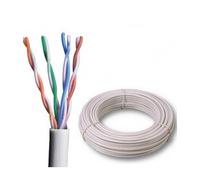 CAVO DI RETE DATI UTP CAT 6 BOBINA DA 100 MT LAN ETHERNET RJ45 INTRECCIATO GIGA