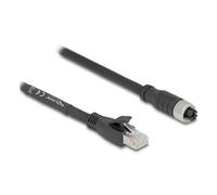 Cavo di rete DeLOCK 80595 10 m Cat5e S/FTP M12 a RJ-45 Nero