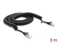 Cavo di Rete Delock RJ50 Ultraflexibile CAT5e 3m Nero