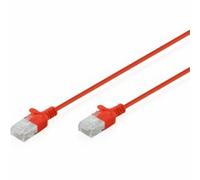 Cavo di Rete Digitus CAT6 U/UTP Slim 10x0.3m Rosso