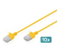 Cavo di Rete Digitus CAT6 U/UTP Slim Patch 10x1m Giallo