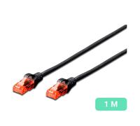 Cavo di rete Ewent Im1008 Cat.6 U/utp 1m nero