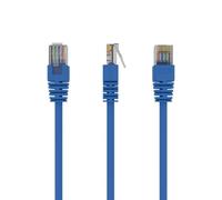 Cavo di rete Gembird PP12-5M/B Cat5e RJ-45 5m Blu con Contatti Dorati
