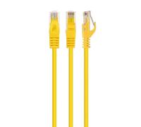 Cavo di rete Gembird PP6U-0.5M Cat6 UTP 0,5 m giallo con connettori RJ-45