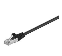 CAT 5e - Cavo di collegamento SF/UTP, lunghezza: 3 m, colore: Nero