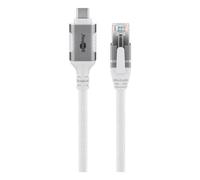 Cavo di rete Goobay 74178 5 m Cat6 F/UTP USB Tipo C a RJ-45 Bianco