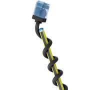 goobay Cavo patch CAT 6A slim/ultra flessibile RJ45 CAT 6A U/UTP CU/Cavo Ethernet sottile con connettori corti/LSZH da 10 Gbps, protezione antipiega/nero, 15 m / 74242