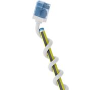 goobay Cavo patch CAT 6A slim/ultra flessibile RJ45 CAT 6A U/UTP CU/Cavo Ethernet sottile con connettori corti/LSZH, protezione antipiega/bianco 0,5 m / 74285