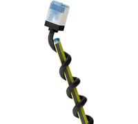 goobay 74318 Cavo patch CAT 6A slim/ultra flessibile RJ45 CAT 6A U/FTP CU/Cavo Ethernet sottile con connettori corti/LSZH da 10 Gbps, protezione antipiega/nero 1 m