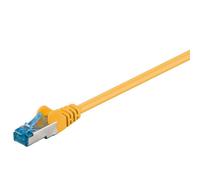 Goobay 93781 CAT 6A Cavo Patch di Rete S/FTP (PiMF), Giallo, 3m Lunghezza