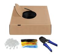 GOOBAY 94399 - Kit cavo di rete per esterni Cat. 6, U/UTP, 305 m, nero