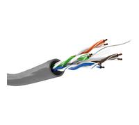 Cavo di rete Goobay Cat6 U/UTP 100 m grigio