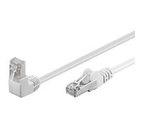 Goobay Cavo patch 94178 - Cat5e F/UTP - 1x 90° RJ-45 - 1 m Bianco
