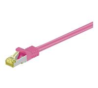Goobay RJ-45 CAT7 3m cavo di rete Magenta S/FTP [S-STP] (goobay CAT 7 SFTP, PiMF 3m Patchkabel) NEW