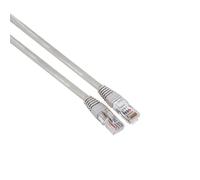 Hama Cavo di Rete CAT5e (Cestello, Cavo, Spina RJ45 (8p8c), 1 Gbit/s, 3 m, U/UTP 1) Grigio