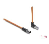 Cavo di rete industriale Delock Cat.6A S/FTP M12 X RJ45 angolato 1 m
