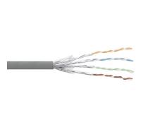 Cavo di rete InLine 76499 Cat6 S/FTP 100 m rame grigio