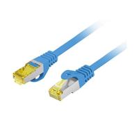 Cavo di rete Lanberg Cat6a S/FTP 1 m blu