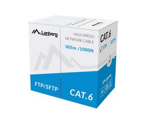 Cavo di rete Lanberg LCF6-11CU-0305-S Grigio 305 m Cat6 F/UTP (FTP) - Nouvo