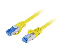 Cavo di rete Lanberg PCF6A-10CC Cat6a S/FTP 0,25 m Giallo