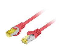 Cavo di rete Lanberg PCF6A-10CU Cat6a S/FTP 0,25 m Rosso