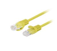 Cavo di rete Lanberg PCU5-20CC-0100-Y 1 m Cat5e U/UTP RJ-45 Maschio Giallo