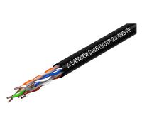 CAVO DI RETE LANVIEW LVN122151 - 305m, Cat6, U/UTP, fino a 10 Gbps, conduttore rame, uso esterno