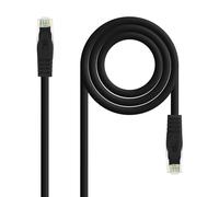 Cavo di rete latiguillo RJ45 LSZH Cat.6A UTP AWG24 Nero 1m