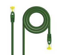 Cavo di rete LSZH Cat. 6A S/FTP AWG 26 Verde 0,5m - Connessione ad alta velocità, ideale per reti locali e sistemi audio/video.