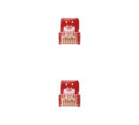 Cavo di rete LSZH, categoria 6A UTP, calibro AWG24, colore rosso. Lunghezza: 25 cm. Ideale per connessioni di rete affidabili e sicure.
