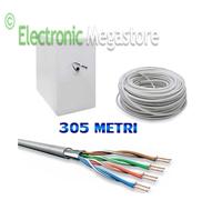 CAVO DI RETE MATASSA LAN 305 MT METRI CATEGORIA CAT.5E FTP SCHERMATO