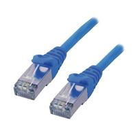 Cavo di rete MCL RJ45 Cat6 0,5 m Blu schermato F/UTP