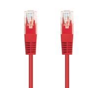 Nanocable 10.20.0401-R - Cavo di Rete Ethernet Rj45 Cat. 6 Utp Awg24, Rosso, 1 ms
