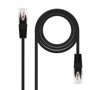 CABLE RED LATIGUILLO CAT.6 UTP AWG24 NEGRO 30 CM