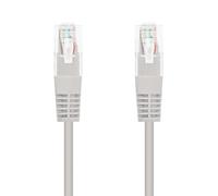 Nanocable 10.20.0410 - Cavo di rete Ethernet RJ45 Cat. 6 UTP AWG24, grigio, 10 mts