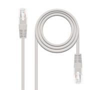 Nanocable 10.20.0405 - Cavo di rete Ethernet RJ45 Cat. 6 UTP AWG24, grigio, 5 mts