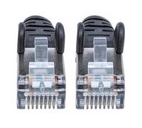 Cavo di Rete Patch Cat6A 30M Nero S/FTP Lsoh / Lszh PVC Antigroviglio Avviato