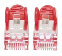 Cavo di Rete Patch Cat6A 30M Rosso Rame S/FTP Lsoh / Lszh Antigroviglio Avviato